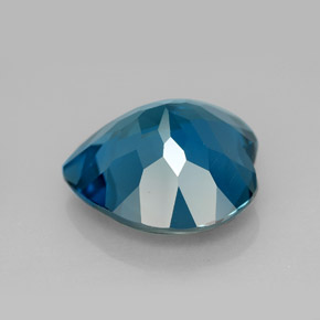 Topaze bleue naturelle forme de coeur, 12,92 ct, VVS