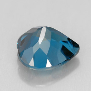 Topaze bleue naturelle forme de coeur, 4,12 ct, VVS