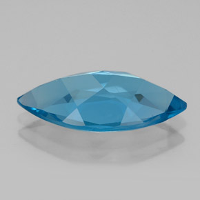 Topaze bleue naturelle marquise, 5,68 ct, VVS-VS