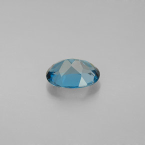 Topaze bleue naturelle coupe ovale, 1,52 ct, VVS