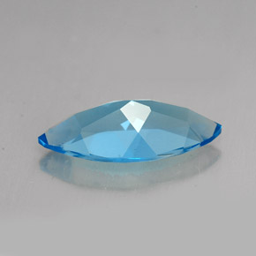 Topaze bleue naturelle marquise, 5,94 ct, VVS-VS