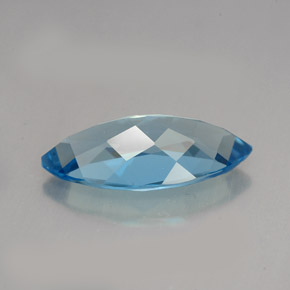 Topaze bleue naturelle marquise, 6,75 ct, VVS