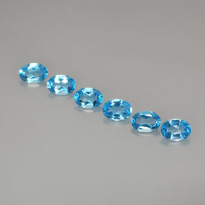 Achetez naturel ct bleue topaze gems, coupe ovale, en provenance brésil chez gemselect. en stock, livraison internationale!