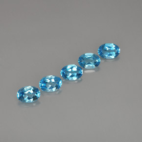 Achetez naturel ct bleue topaze gems, coupe ovale, en provenance brésil chez gemselect. en stock, livraison internationale!