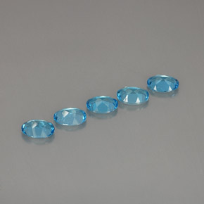 Achetez naturel ct bleue topaze gems, coupe ovale, en provenance brésil chez gemselect. en stock, livraison internationale!
