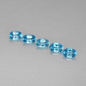 Achetez naturel ct bleue topaze gems, coupe ovale, en provenance brésil chez gemselect. en stock, livraison internationale!