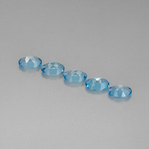 Achetez naturel ct bleue topaze gems, coupe ovale, en provenance brésil chez gemselect. en stock, livraison internationale!
