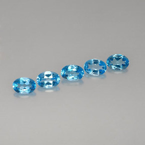 Achetez naturel ct bleue topaze gems, coupe ovale, en provenance brésil chez gemselect. en stock, livraison internationale!