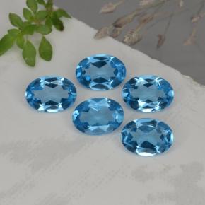 Achetez naturel 4,15ct bleue topaze gems, coupe ovale, en provenance brésil chez gemselect. en stock, livraison internationale!