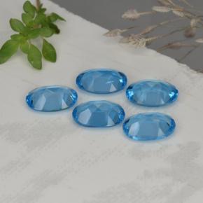 Achetez naturel 4,15ct bleue topaze gems, coupe ovale, en provenance brésil chez gemselect. en stock, livraison internationale!