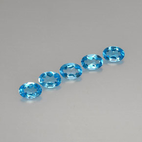 Achetez naturel ct bleue topaze gems, coupe ovale, en provenance brésil chez gemselect. en stock, livraison internationale!