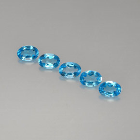 Achetez naturel ct bleue topaze gems, coupe ovale, en provenance brésil chez gemselect. en stock, livraison internationale!