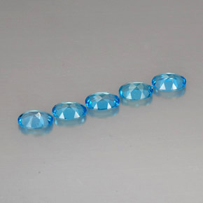 Achetez naturel ct bleue topaze gems, coupe ovale, en provenance brésil chez gemselect. en stock, livraison internationale!