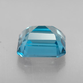 Topaze bleue naturelle taille émeraude, 1,94 ct, VVS