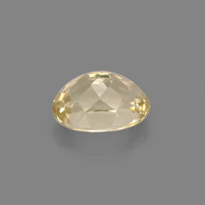 Topaze jaune naturelle coupe ovale, 2,33 ct, VVS