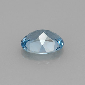 Topaze bleue naturelle coupe ovale, 1,91 ct, VVS