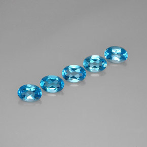 Achetez naturel ct bleue topaze gems, coupe ovale, en provenance brésil chez gemselect. en stock, livraison internationale!