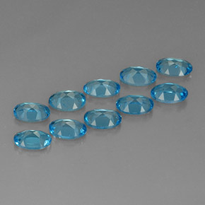 Achetez naturel ct bleue topaze gems, coupe ovale, en provenance brésil chez gemselect. en stock, livraison internationale!