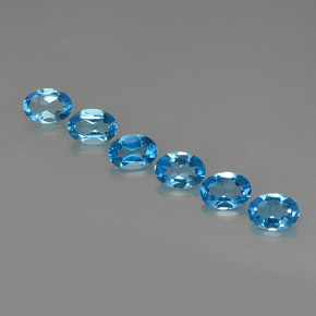 Achetez naturel ct bleue topaze gems, coupe ovale, en provenance brésil chez gemselect. en stock, livraison internationale!