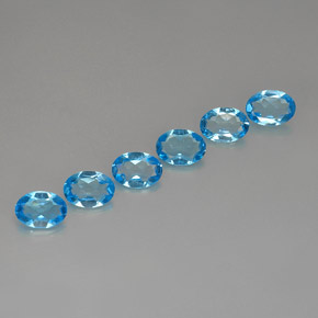 Achetez naturel ct bleue topaze gems, coupe ovale, en provenance brésil chez gemselect. en stock, livraison internationale!