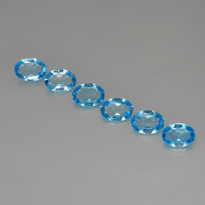 Achetez naturel ct bleue topaze gems, coupe ovale, en provenance brésil chez gemselect. en stock, livraison internationale!