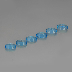Achetez naturel ct bleue topaze gems, coupe ovale, en provenance brésil chez gemselect. en stock, livraison internationale!