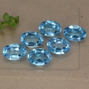 Achetez naturel 5,19ct bleue topaze gems, coupe ovale, en provenance brésil chez gemselect. en stock, livraison internationale!