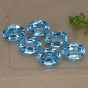 Achetez naturel 5,19ct bleue topaze gems, coupe ovale, en provenance brésil chez gemselect. en stock, livraison internationale!