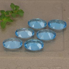 Achetez naturel 5,19ct bleue topaze gems, coupe ovale, en provenance brésil chez gemselect. en stock, livraison internationale!