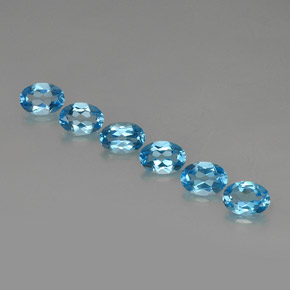 Achetez naturel ct bleue topaze gems, coupe ovale, en provenance brésil chez gemselect. en stock, livraison internationale!