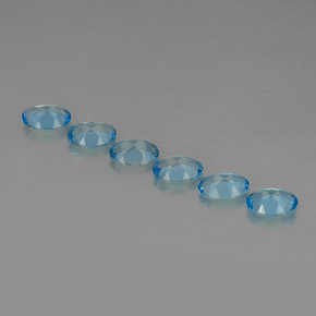 Achetez naturel ct bleue topaze gems, coupe ovale, en provenance brésil chez gemselect. en stock, livraison internationale!