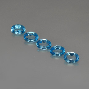 Achetez naturel ct bleu suisse topaze gems, coupe ovale, en provenance brésil chez gemselect. en stock, livraison internationale!
