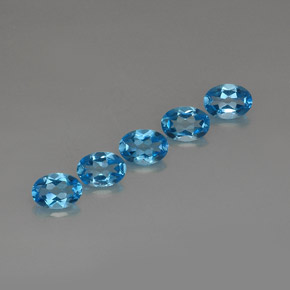Achetez naturel ct bleu suisse topaze gems, coupe ovale, en provenance brésil chez gemselect. en stock, livraison internationale!