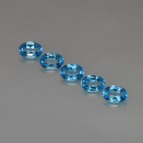 Achetez naturel ct bleu suisse topaze gems, coupe ovale, en provenance brésil chez gemselect. en stock, livraison internationale!
