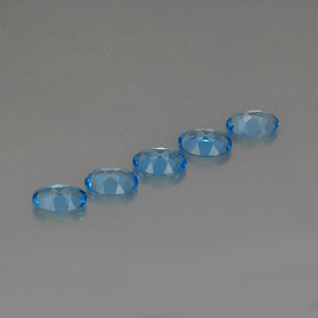 Achetez naturel ct bleu suisse topaze gems, coupe ovale, en provenance brésil chez gemselect. en stock, livraison internationale!