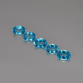 Achetez naturel ct bleue topaze gems, coupe ovale, en provenance brésil chez gemselect. en stock, livraison internationale!