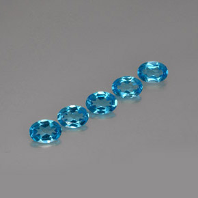 Achetez naturel ct bleue topaze gems, coupe ovale, en provenance brésil chez gemselect. en stock, livraison internationale!