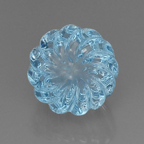 Topaze bleue naturelle forme fantaisie, 8,90 ct, transparent