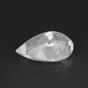 Topaze blanc naturelle en forme de poire, 3,65 ct, VVS-VS