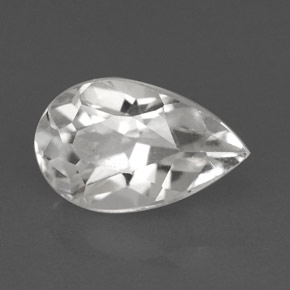 Topaze blanc naturelle en forme de poire, 2,36 ct, VVS-VS
