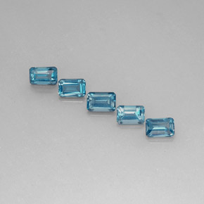 Achetez naturel ct bleue topaze gems, taille émeraude, en provenance brésil chez gemselect. en stock, livraison internationale!