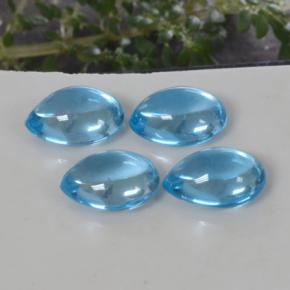 Achetez naturel 12,58ct bleue topaze gems, en forme de poire, en provenance brésil chez gemselect. en stock, livraison internationale!