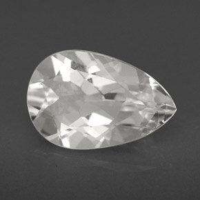 Topaze blanc naturelle en forme de poire, 3,49 ct, VVS-VS