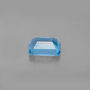 Topaze bleue naturelle taille émeraude, 2,06 ct, VS