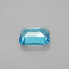 Topaze bleue naturelle taille émeraude, 2,05 ct, VS