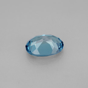 Topaze bleue naturelle coupe ovale, 2,33 ct, VVS