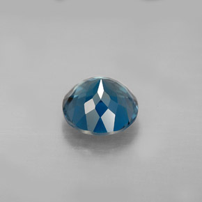 Topaze bleue naturelle coupe roude, 2,55 ct, VS-SI