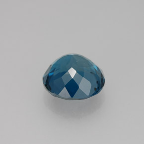 Topaze bleue naturelle coupe roude, 2,46 ct, VVS-VS