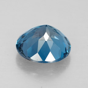 Topaze bleue naturelle coupe roude, 2,33 ct, VVS-VS