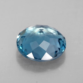 Topaze bleue naturelle coupe roude, 1,95 ct, VVS-VS